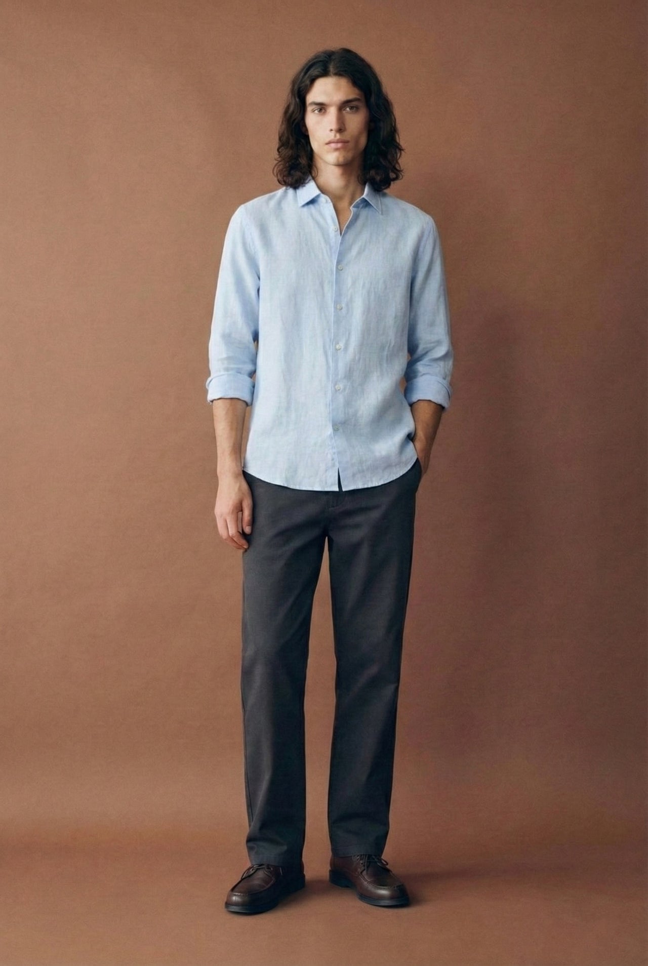 Relaxed fit Linen lyocell shirt