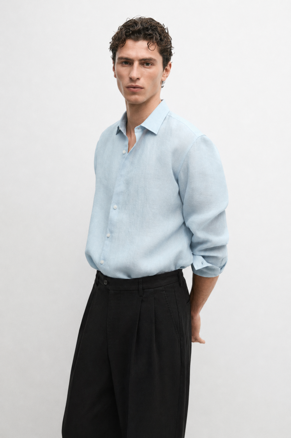 Relaxed fit Linen lyocell shirt