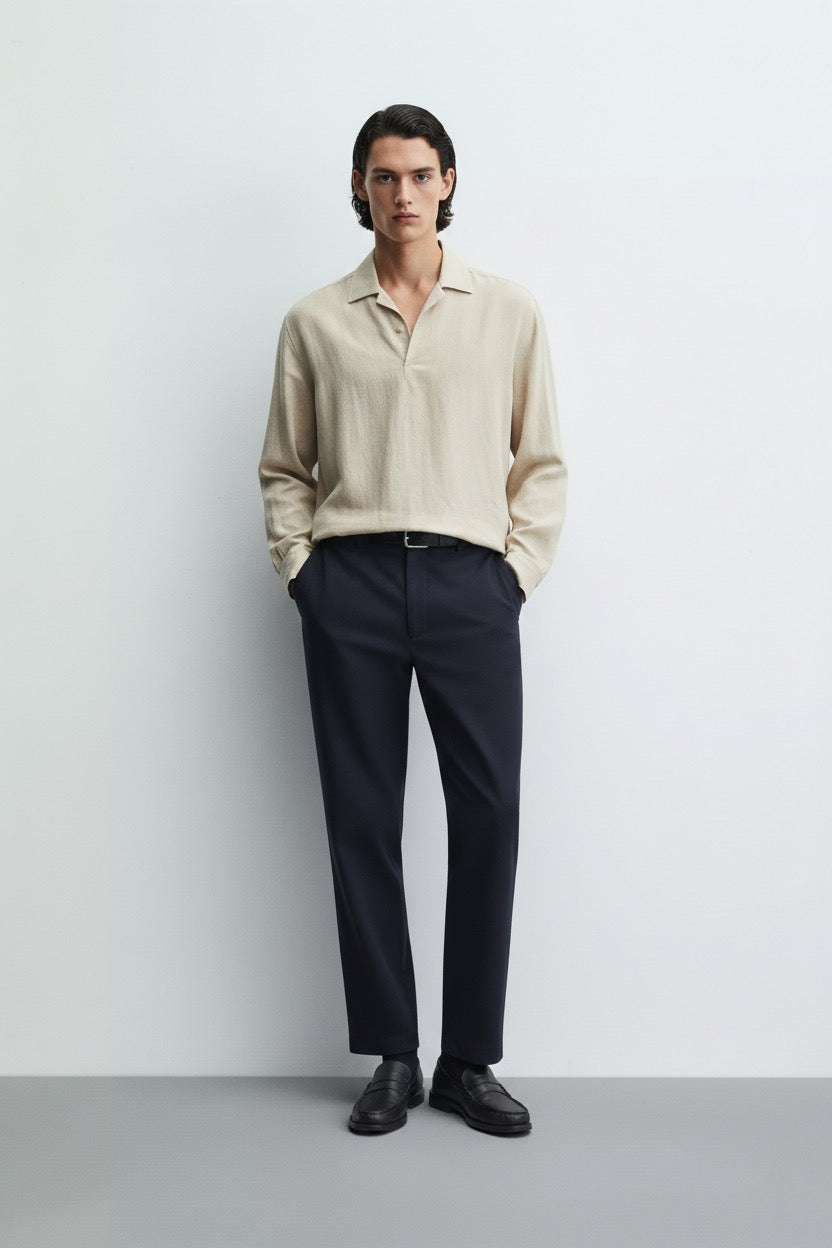 Straight fit trousers