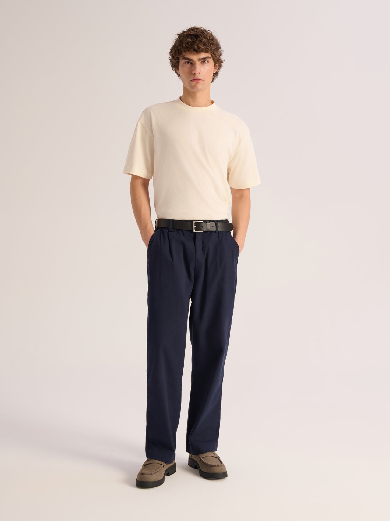 Relaxed cotton knit T-shirt