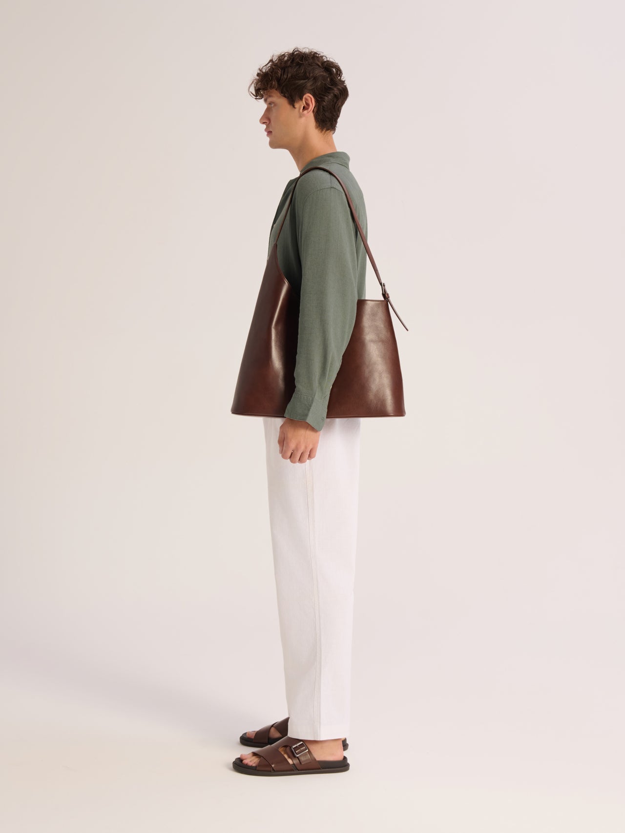 100% cotton wide trousers