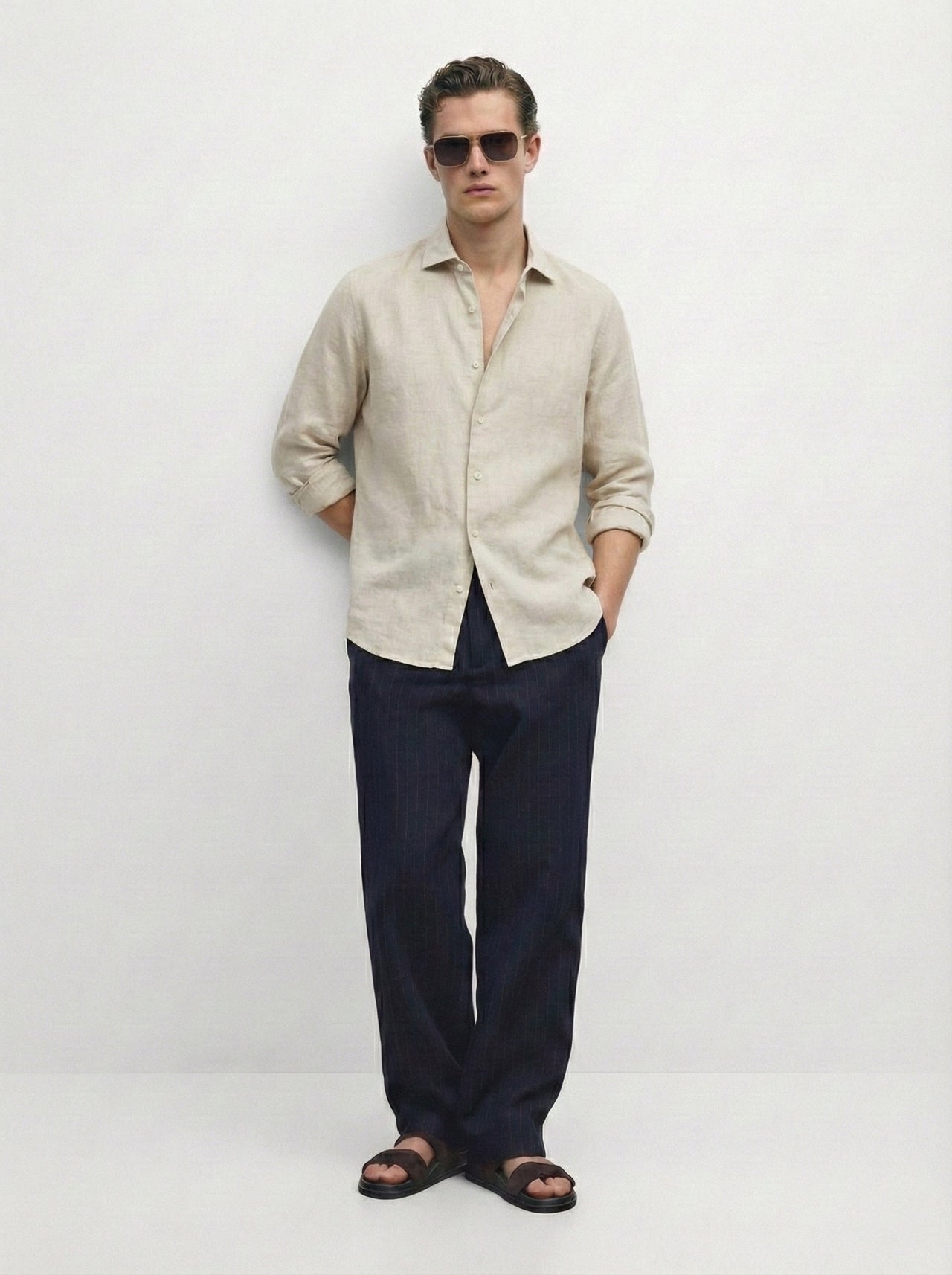 Relaxed fit Linen lyocell shirt