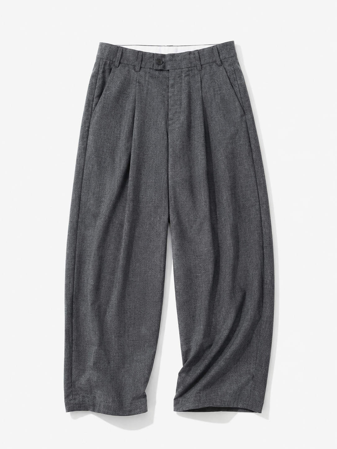 Orlo fine check pleated trousers