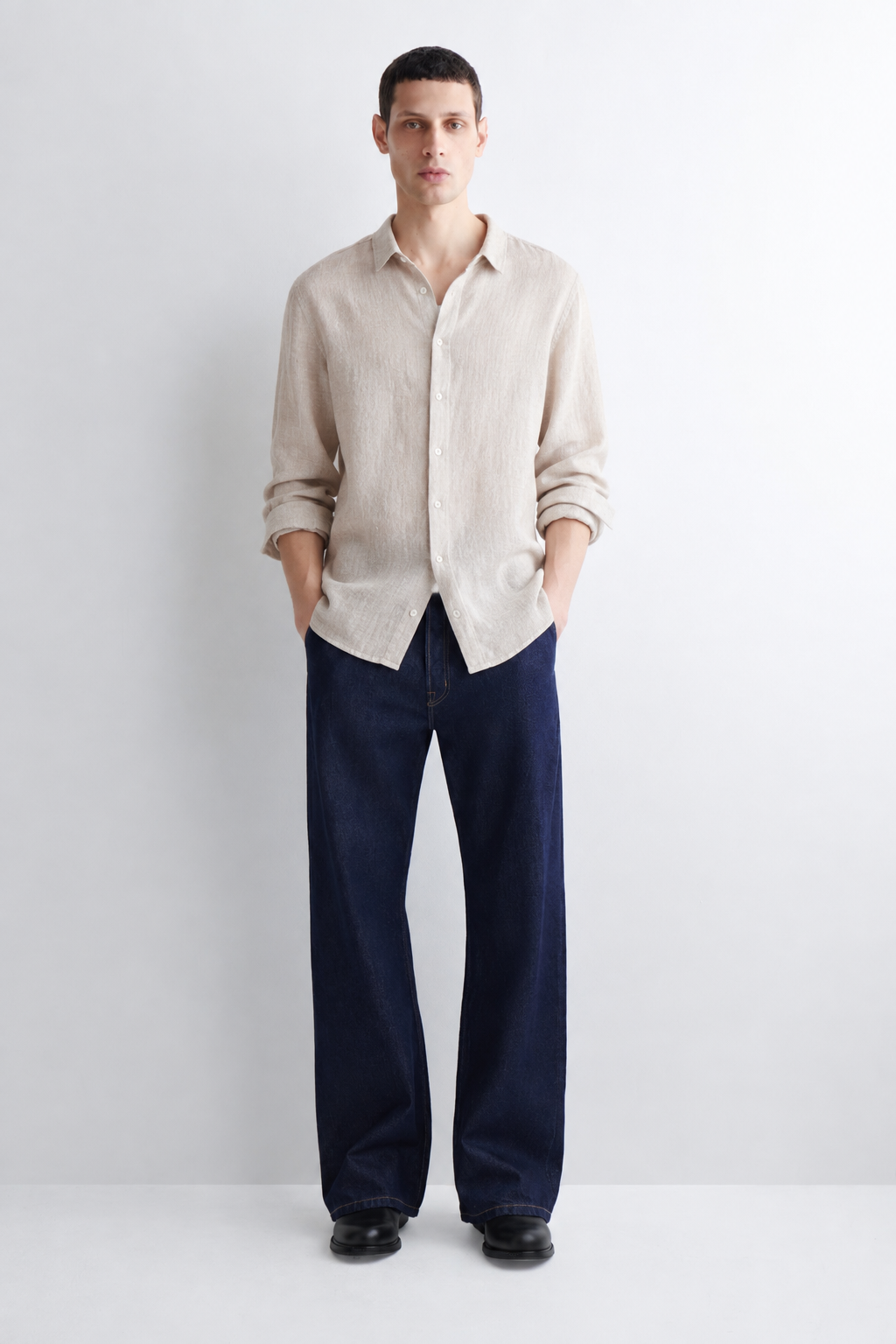 Regular fit textured shirt - Riley