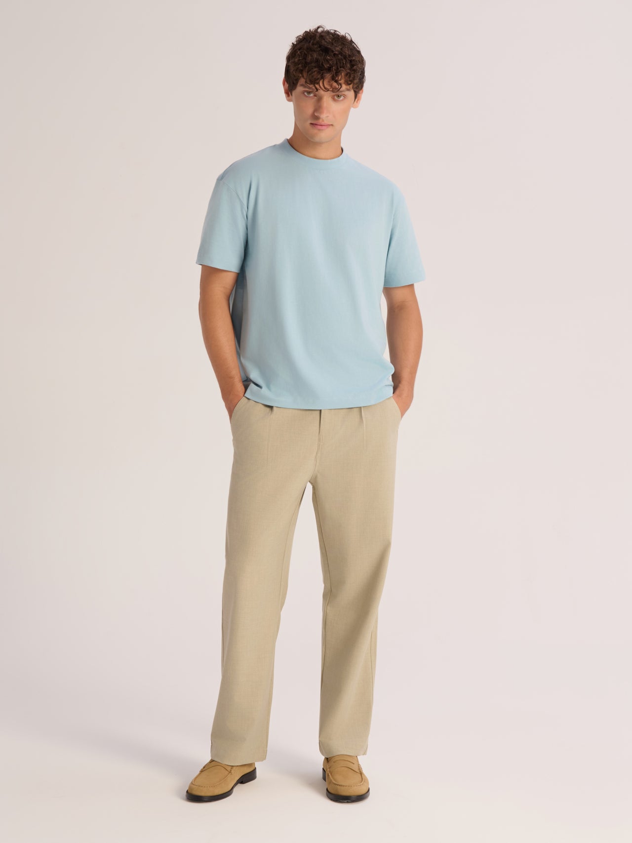 Relaxed cotton knit T-shirt