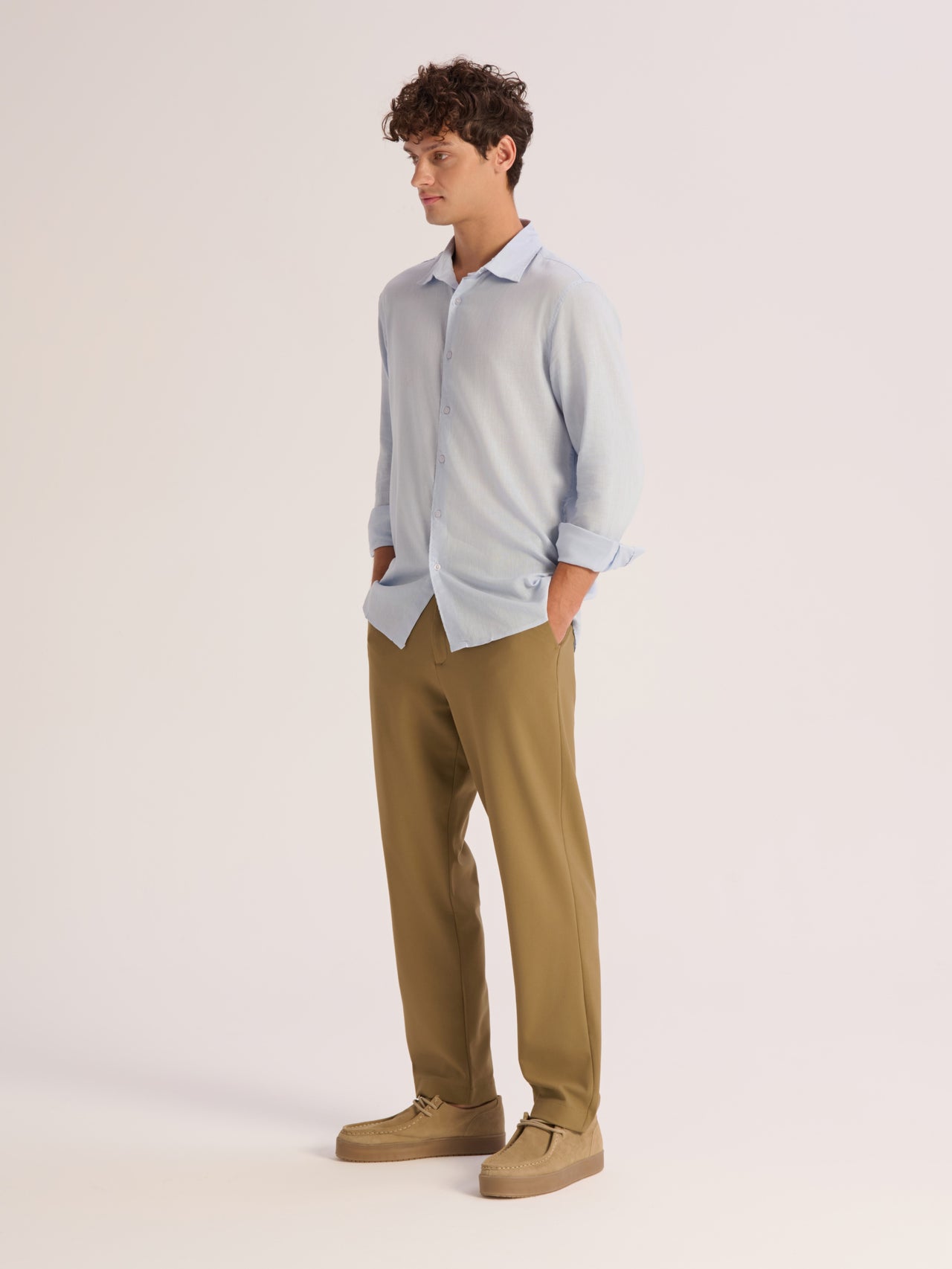 Regular fit Linen lyocell shirt