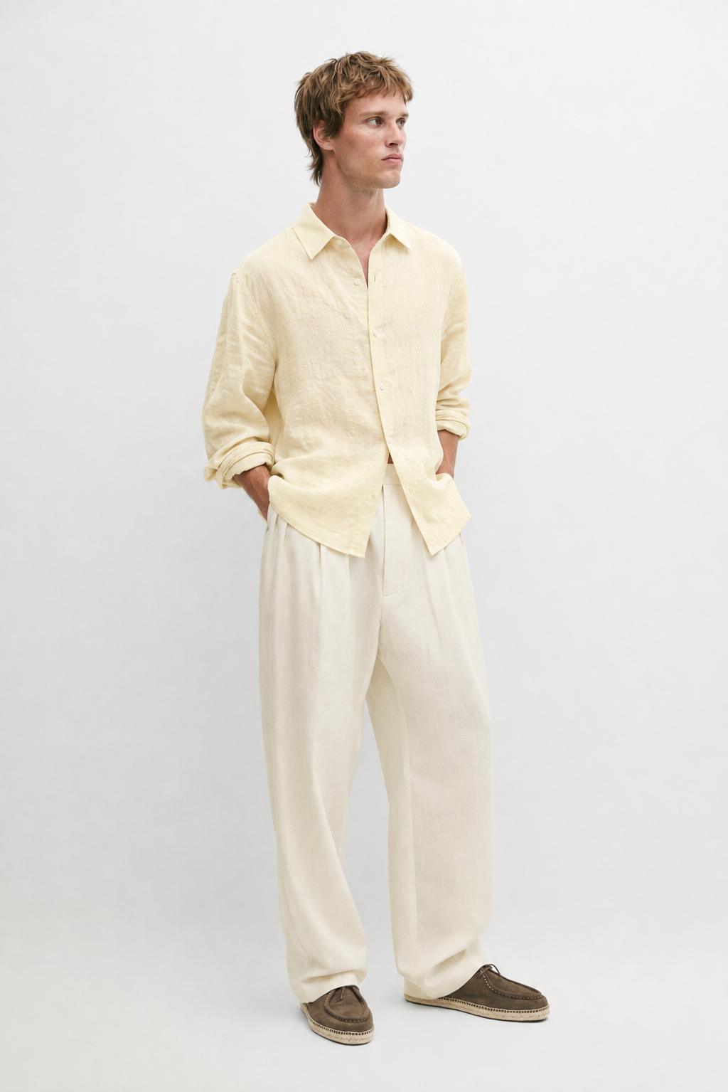 Regular fit textured shirt - Soleil