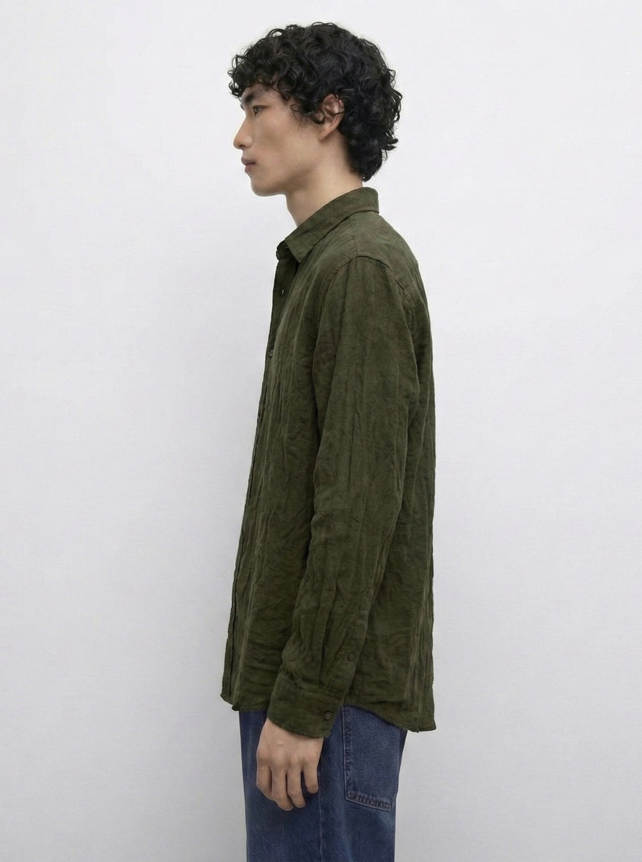 Relaxed fit viscose shirt