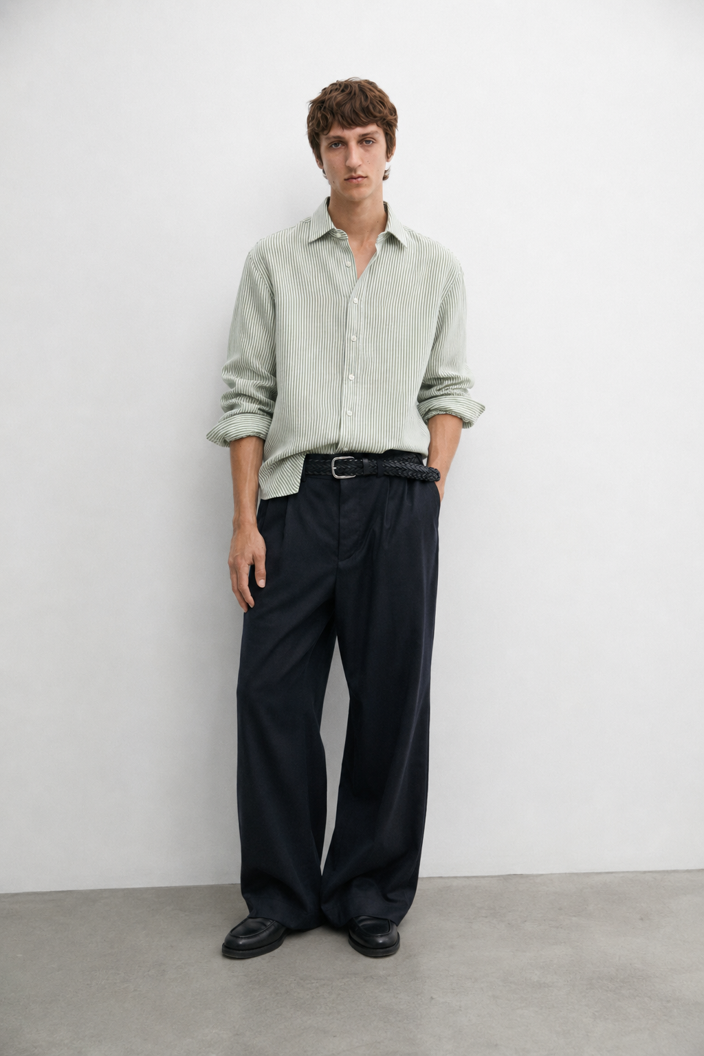 Classic oxford button down shirt - sea green