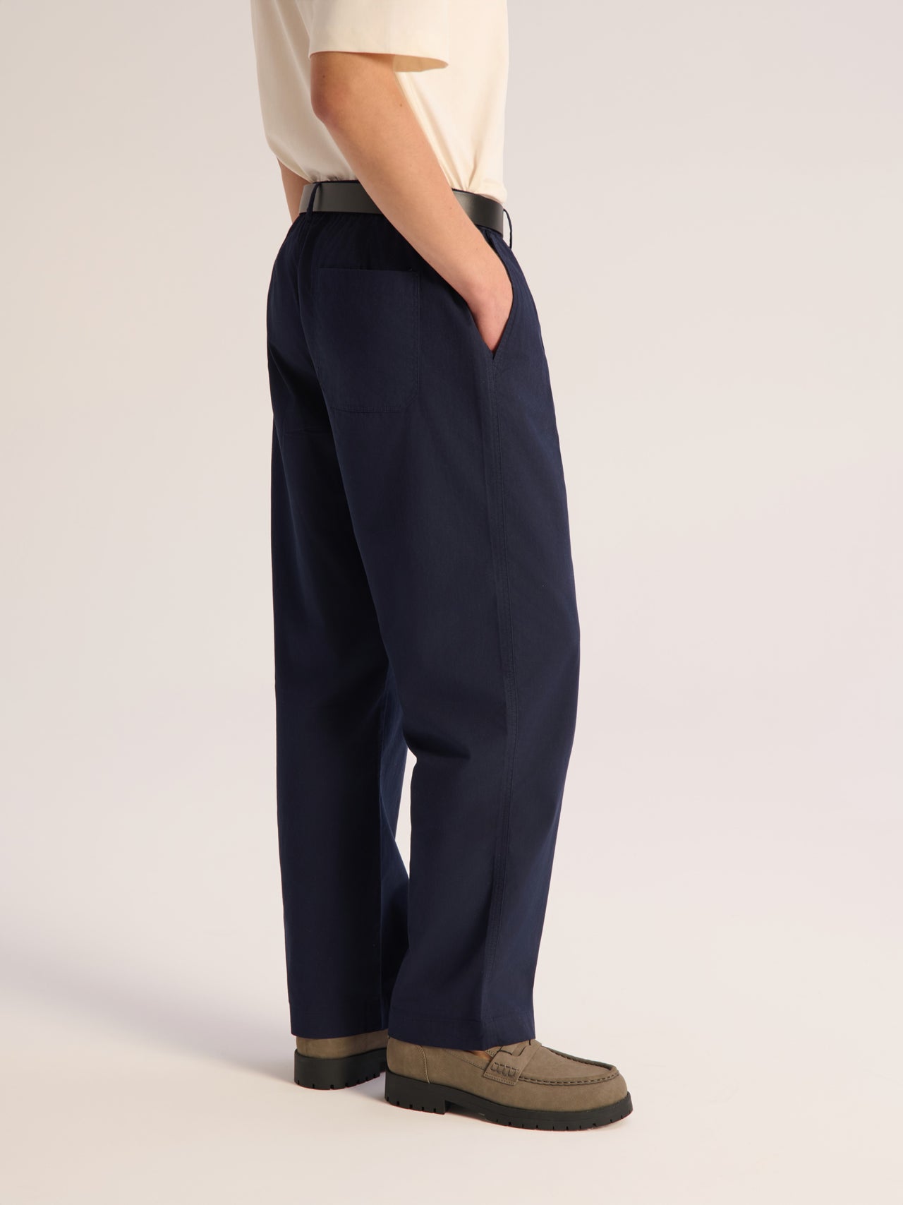 100% cotton wide trousers