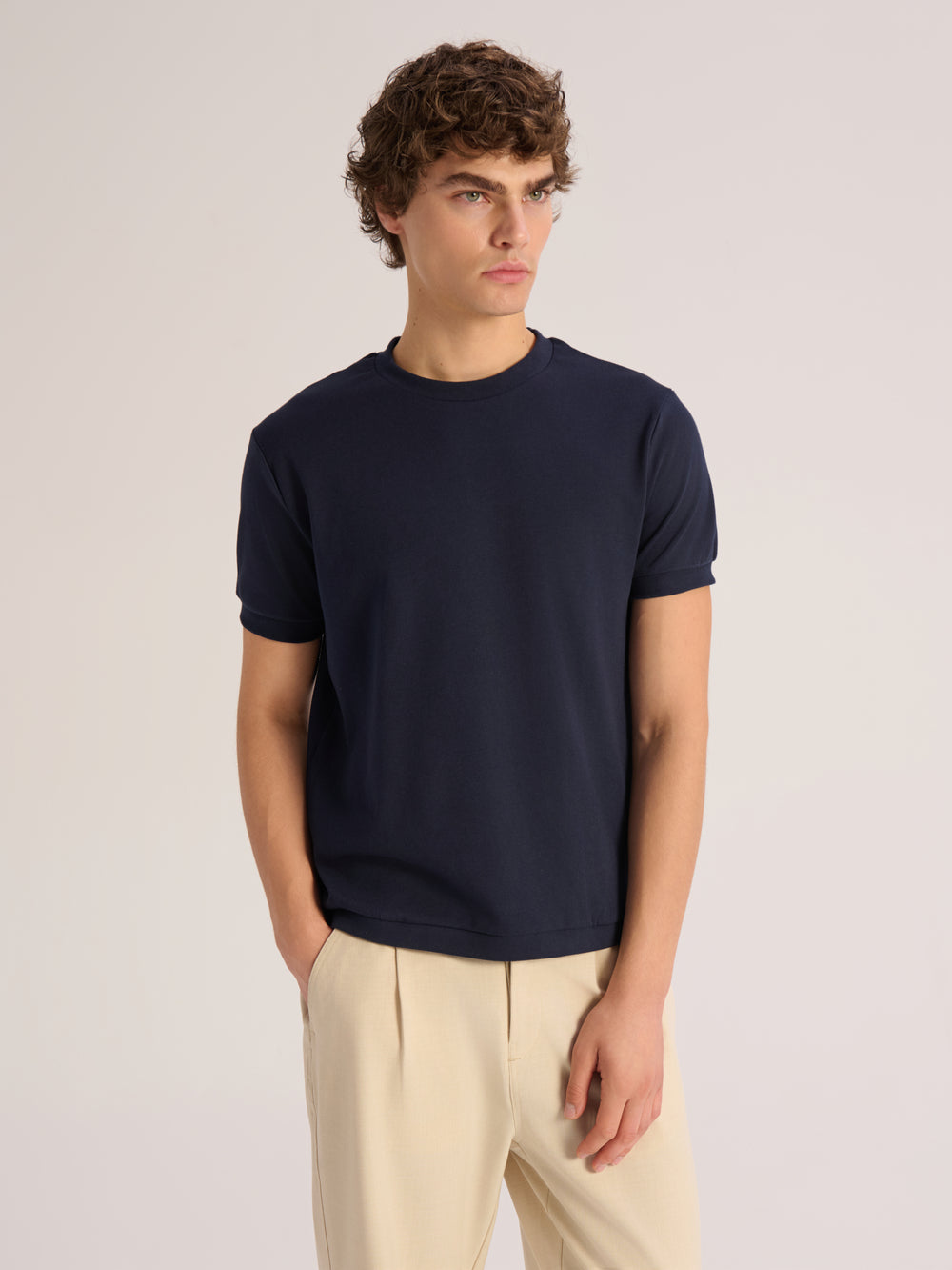 knit ribbed T-Shirt