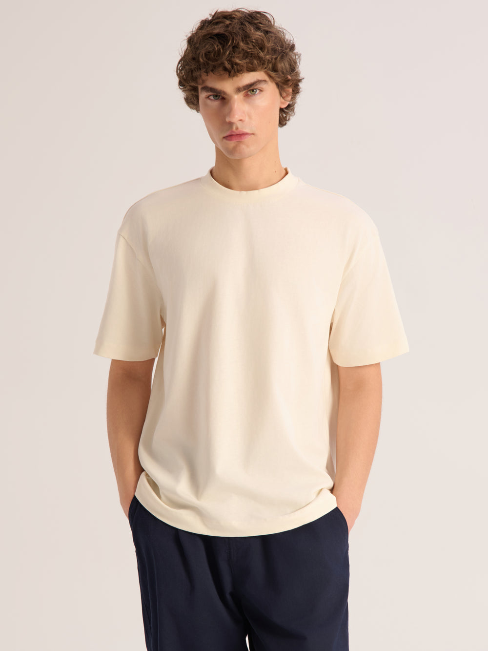 Relaxed cotton knit T-shirt