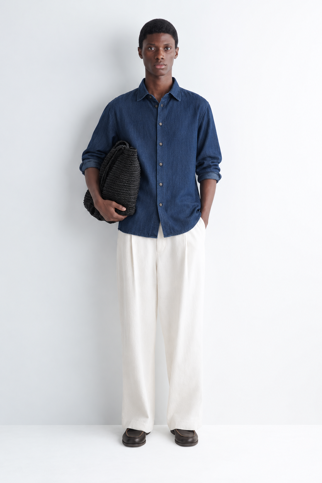 Denim regular fit shirt - Original blue