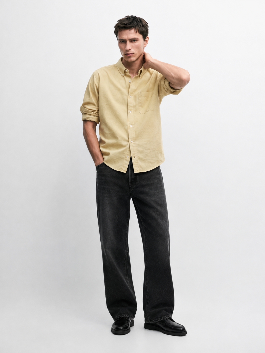 Classic Oxford button down shirt in regular fit - old school