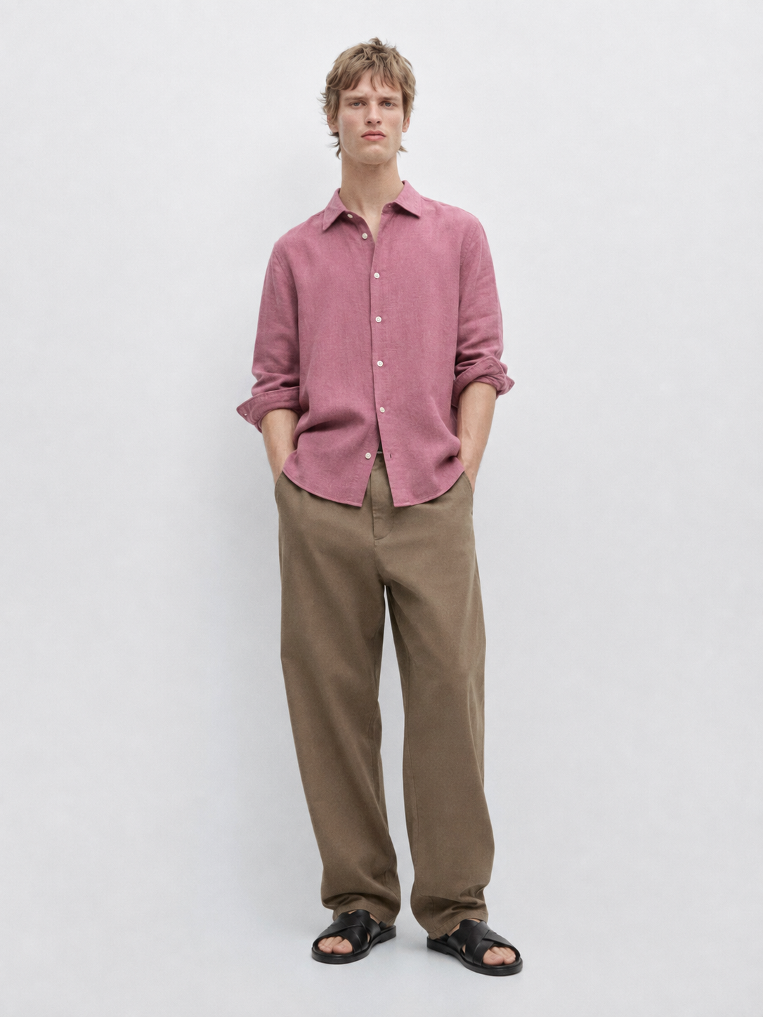 Regular fit textured shirt - Roselle