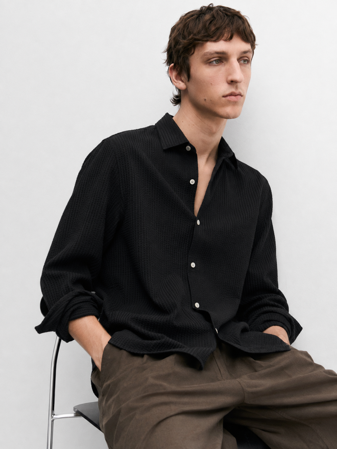 Wesley shirt - seersucker relaxed fit