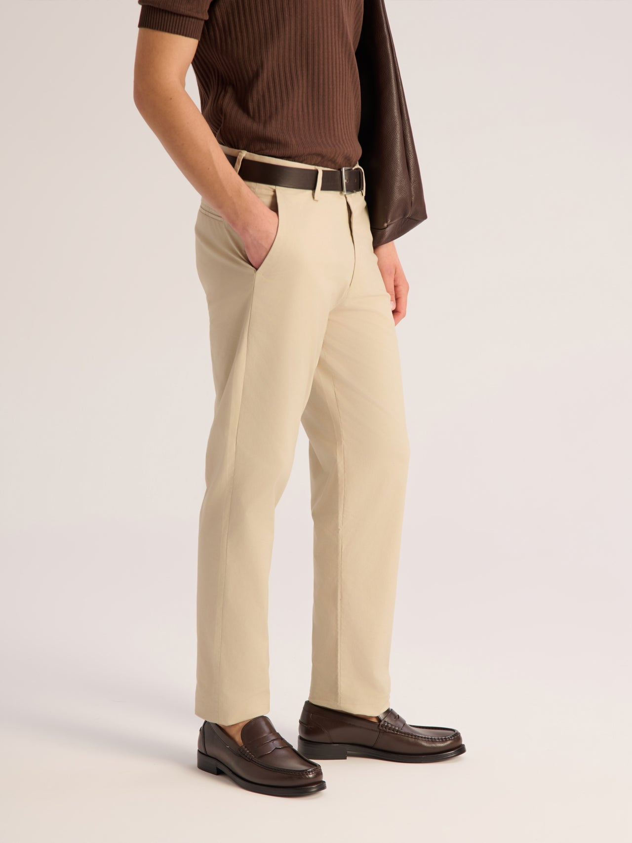 100% cotton relaxed trousers